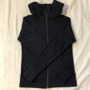 Lululemon black and grey leopard jacket